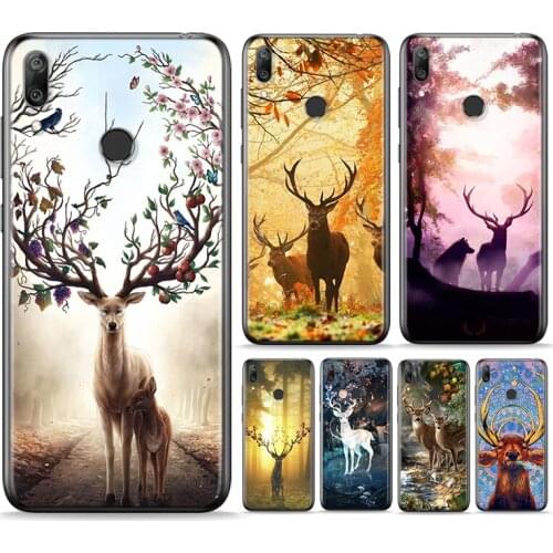 Animal Deer Art Silicone Cover For Huawei P Smart 2021 2020 Z S Plus Mate 30 20 10 Pro Lite 2019 2018 Phone Case
