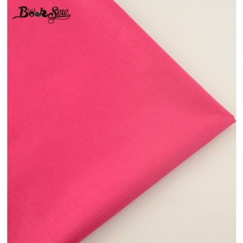 Cotton Fabric Twill Fat Quarter Solid Rose Red Color Material Bed Sheet Quilting Patchwork Bedding Clothing Home Textile