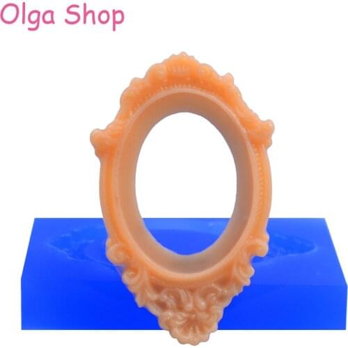 OYL014 Classic Frame Silicone Mold - Polymer Clay Sugarcraft Cake Decorating Miniature Food Molds, Jewelry Mold Food Safe