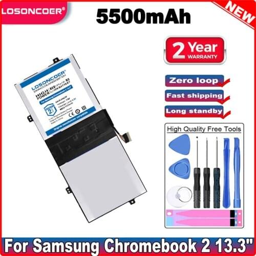 LOSONCOER 5500mAh AA-PLVN2TP Battery For Samsung Chromebook 2 13.3" Series AA-PLVN2TP 1588-3366 XE503C32 XE503C32-K01US