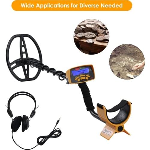 Metal Detector Underground Metal Finder Inductor G-old Treasure Hunter Seeker with LCD Sound Adjustment 5 Finding Modes Preicse