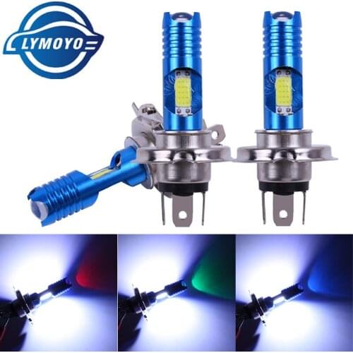Motor led H4 Motorcycle Headlight Hi/Low 30LED COB Bulb All-In-One Lamp Motor Headlamp 8W white+RGB DC12v Motorcycle Access