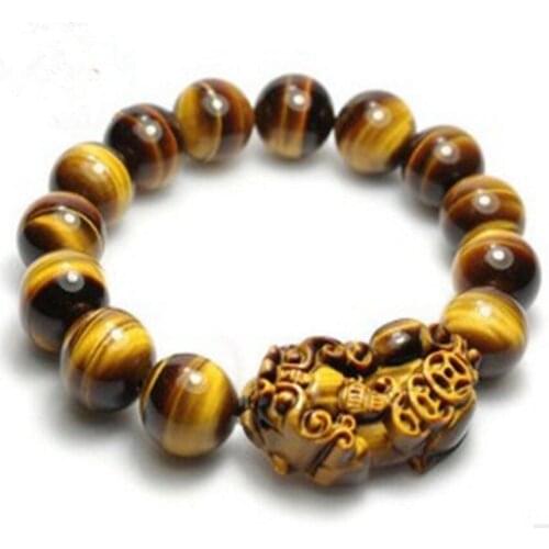 Natural tiger eye stone of the chain fashion bracelet for men fine jewelry