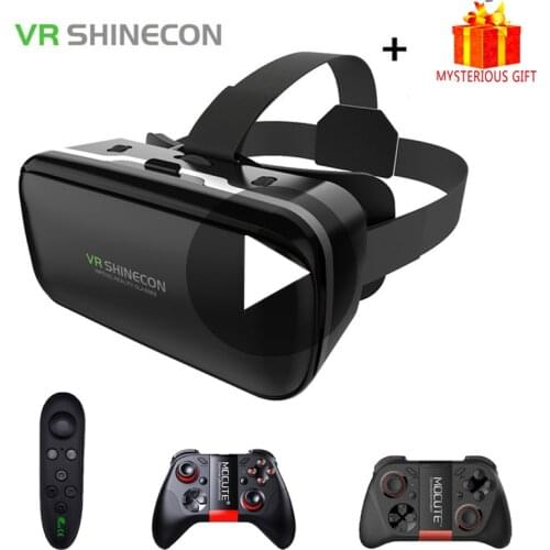 VR Shinecon 6.0 Casque Virtual Reality Glasses 3 D 3d Goggles Headset Helmet For iPhone Android Smartphone Smart Phone Lens Set