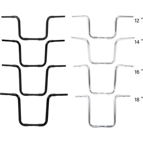 Motorcycle 18" Rise 1-1/4" Ape HangerBar Handlebar For Harley Heritage Softail Standard Sportster XL 883 1200 Custom