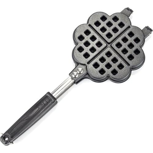 DIY Heart-shaped Egg Waffle Cake Mold Cake Pan Nonstick Double Side Biscuits Muf