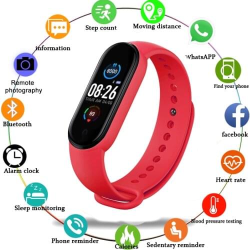 M5 Smart Watch Men Women Bluetooth Smart Bracelet Fitness Tracker Waterproof Sports smartwatches reloj inteligente hombre
