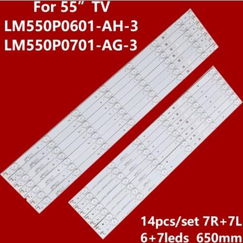 Led backlight 13led for Phi lips 55"TV For LM550P0601-AH-3(HF)(0) LM550P0701-AG-3(HF)(0) 55PFK5109 LD55U3100 55PFS5709