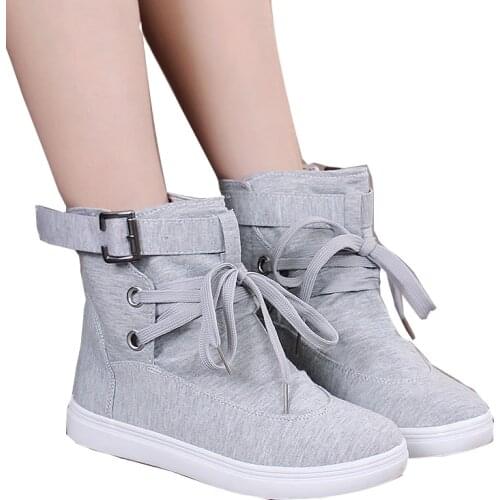Tenis feminino High Top Flat Shoes Trainers Women Zapatos Muje Shoes Black Denim Sneakers Basket Femme Casual Shoes NVX292