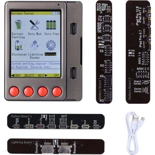 Battery Tester For iPhone XR XS XS MAX X 8 8P 7 7P 6S 6 For for iPhone USB Cable Tester For Android Battery Checker Clear Cycle
