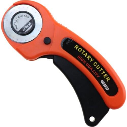 YOKOYAMA 45mm Rotary Cutter Patchwork Roller Knife Leather Paper Fabric Wheel Round Cutter Cutting Tool DIY Sewing Tool Parts