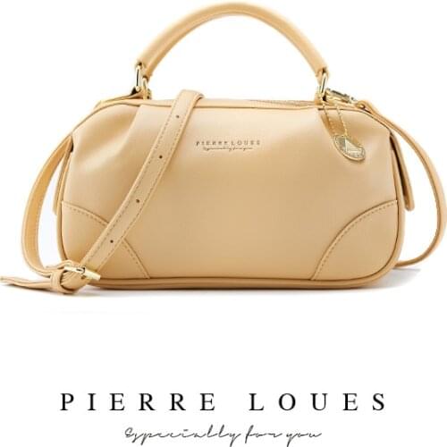 Ladies Casual Large-Capacity Luxury Shoulder Bag Soft High-Quality Solid Color Zipper Messenger Handbag