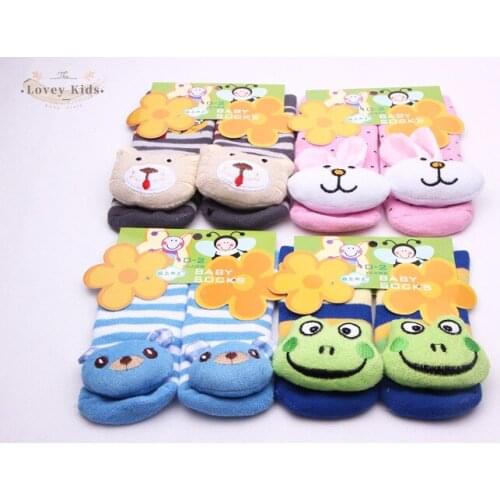 2020 Winter Baby Shoes Socks Children Infant Cartoon Socks Non-Slip Baby Gift Kids Indoor Floor Socks Cotton Cartoon Doll