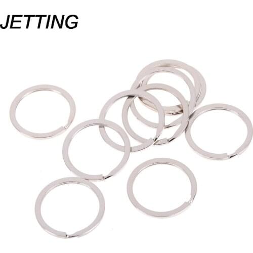 10pcs Silver Plated Metal Swivel Lobster Clasp Clips Key Hook Keychain Split Key Ring Findings Clasps For Keychains Making