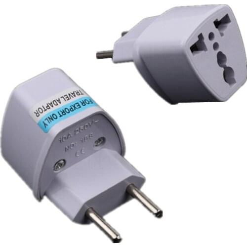 2 Pin Home Household Travel Adapter AC Power Plug Converter Universal Wall Charger EU AU US UK to Brazil Italy Jack