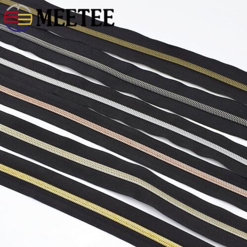 5/10Meters Eco-friendly 3# 5# Code Loading Nylon Zipper Zip Clothes Open-end Zippers for Bag Garment Sewing Zips DIY Accessories