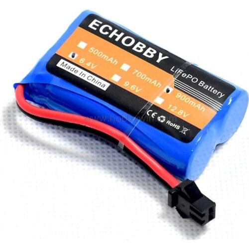 6.4V 2S 900mAh LiFe Battery SM plug for RC Model Buggy Car Truck Racing Speed Boat