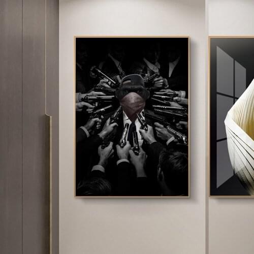 Arrested Monkey Black And White Posters And Prints Masked Bandit Monkey Canvas Paintings on the Wall Art Picture Home Wall Decor