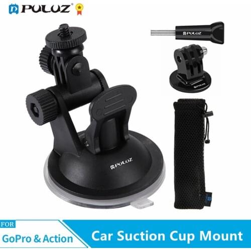 PULUZ Car Suction Cup Mount Screw Tripod Mount Adapter for GoPro HERO 9 8 7 6 5 DJI Osmo Action Xiaoyi Action Camera Accessories