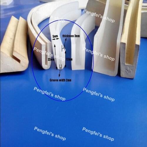 Free shipping 3PCS diameter 800mm groove 2mm width 22mm V type silicone strip for circular screen vibrating screen riddler