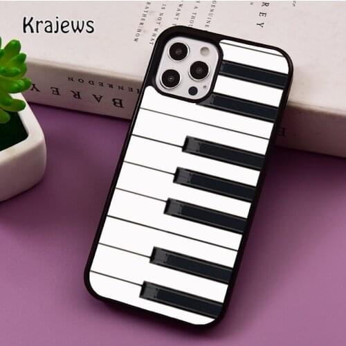 Piano Keyboard Keys phone Case For iPhone 5 SE 2020 6S 7 8 Plus 12 mini 11 Pro X XR XS Max Samsung S8 S9 S10 coque Cover
