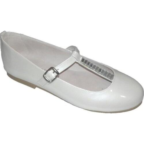 Communion shoes for girl patent leather Pearl Pirufín