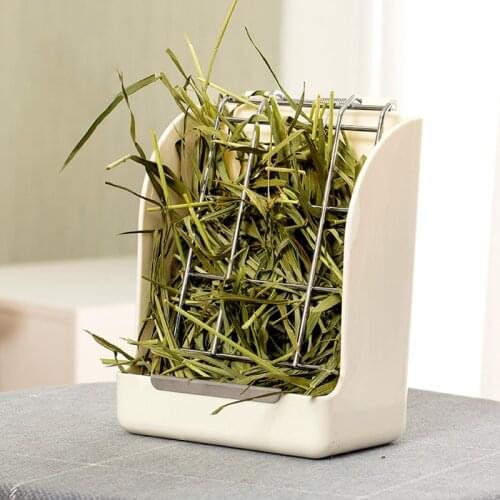 Food Hay Feeder for Guinea Pig,Rabbit,Indoor Hay Feeder for Guinea Pig,Rabbit, Chinchilla,Feeder Bowls Use for Grass & Food