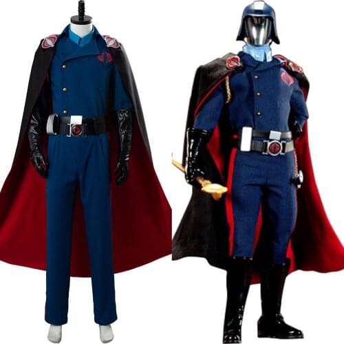 G.I. Joe:The Rise of Cobra Cobra Commander Cosplay Costume Jumpsuit Halloween Adult Carnival Costume