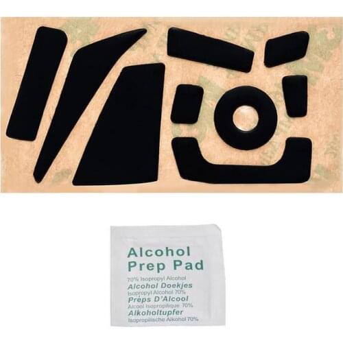 1 set Mouse Skates / Mouse Feet for Cyborg Mad catz R.A.T.3/5/7/9/M.M.O.7 SERIES/ Saitek with a Alcohol clean pad 0.6mm