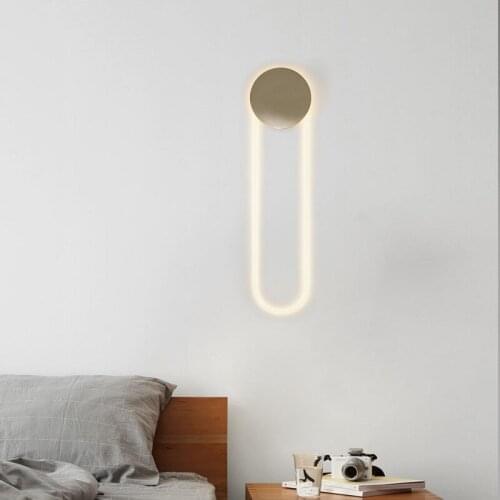 Loft led wall light wall light wood corridor dining room bedroom luminaria de parede home deco