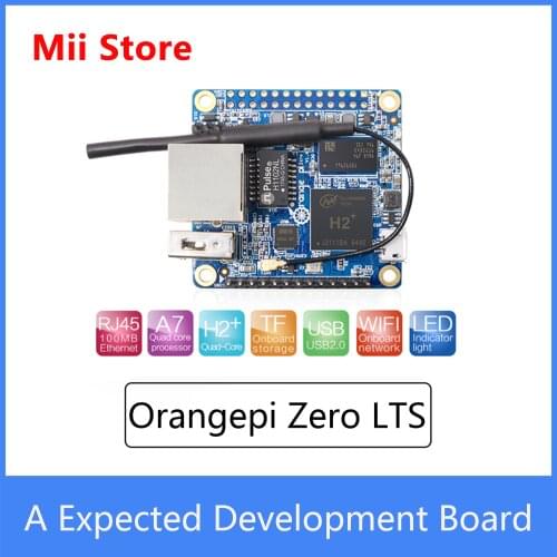 Orange Pi Zero LTS 512MB H2+ Quad Core Open-Source Mini Board,Support 100M Ethernet Port and Wifi
