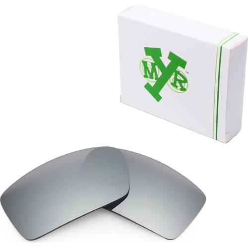 Mryok Anti-Scratch POLARIZED Replacement Lenses for Oakley Gascan Sunglasses Silver Titanium