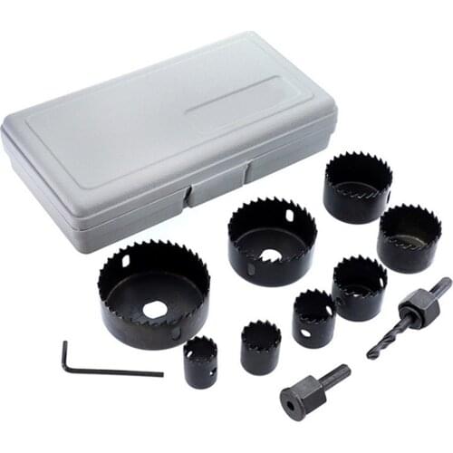 11pcs Woodworking Hole Saw Kit Set Drill Bit Thin Board Drilling Tools for Plasterboard Ceiling Wood Hole Saw Kit