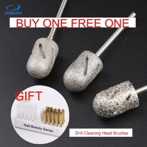 3 Size Pedicure Nail Dril Machine Head Brushes Bit For Foot Callus Clean Cuticle Cutter Accessory For Pedicure Tools