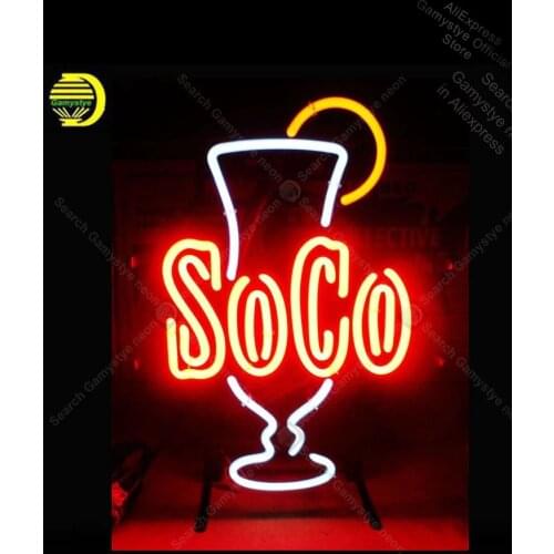 Neon sign For Soco Cocktail neon Neon Bulb sign display Iconic Beer bar Money Exchange Sign Garage Sign Polis Signage Shop Board