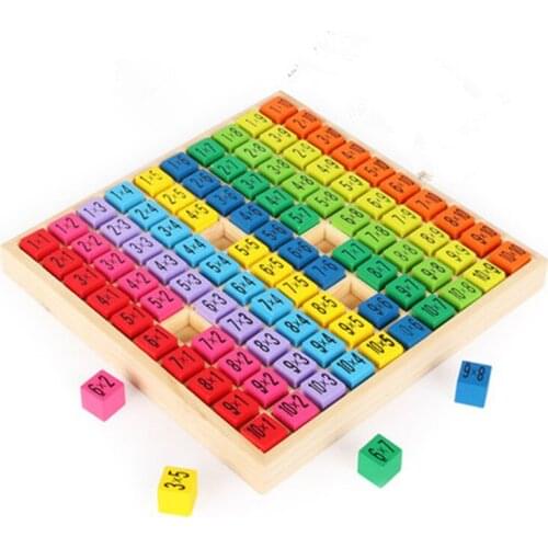 99 Multiplication Table Math Arithmetic Teaching Aids Montessori Educational Wooden Toys for Kids Children Baby Toys Learning