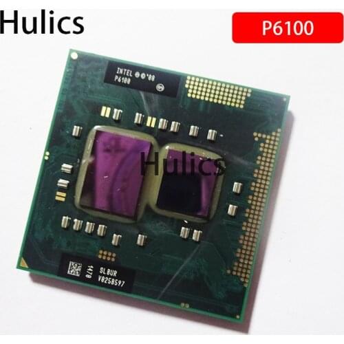 Hulics Original Intel Pentium P6100 SLBUR 2.0 GHz Dual-Core Dual-Thread CPU Processor 3M 35W Socket G1 / rPGA988A