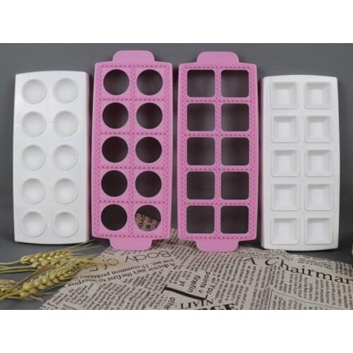 Plastic 1Pcs Mousse Chocolate Mold Round/Square Italian Dumplings Mold Multi Purpose Kitchen Supplies Fondant Cake Decoration