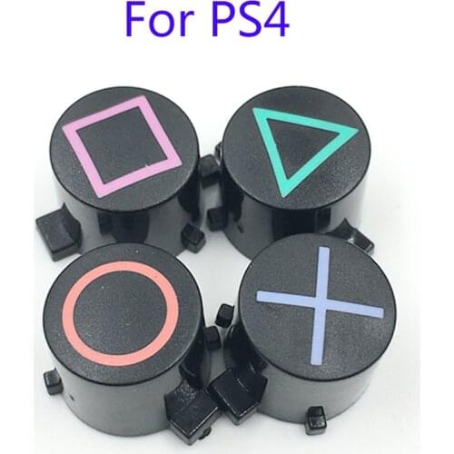Multicolor plastic button ABXY Buttons Repair Part For PS4 controller