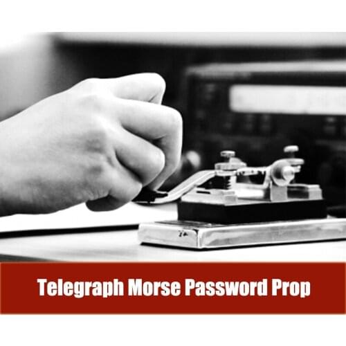 Escape Room Props Telegraph Morse Password Prop Hit some times(1-80 times all ok) to unlock 12V EM Lock for for Exit Room Owner