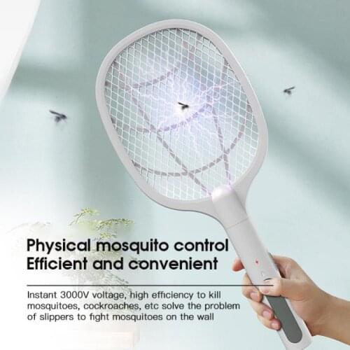 3 In 1 LED Light Mosquito Killer Portable Electric Insect Killer Insect Killer USB Charging Outdoor Camping Fly Swatter