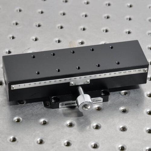 Y-axis Misumi XWG140 manual precision dovetail groove rack and pinion fine-tuning displacement sliding table aluminum 40*140mm