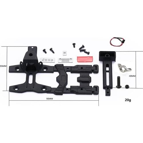 Spare Seat Base Spare Tire Rack Bracket for AXIAL SCX10 III JEEP Wrangler RC Car Simulation Parts