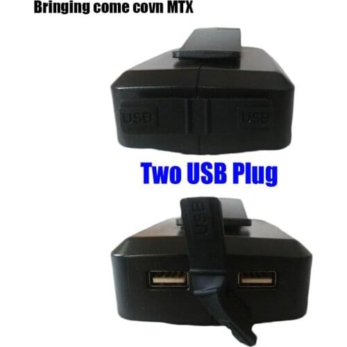 2PCS x DEAADP05 USB Power charger adapter converter and Devices Charger compatible for Makita 18V 14.4V Lithium-Ion battery