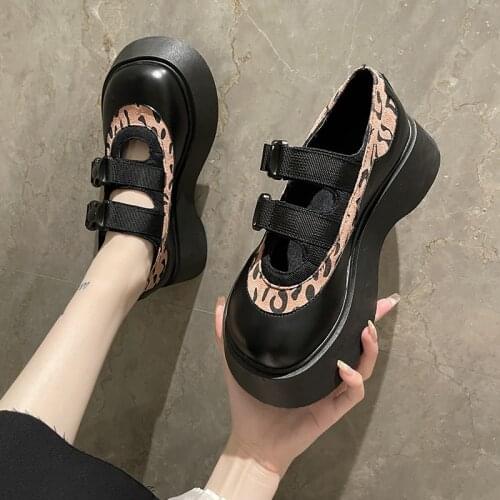 Womens Mary Janes 2021 Autumn New Designer Platform Oxford Shoes Women Fashion Buckle Lolita Shoes Women Shoes Zapatillas Mujer