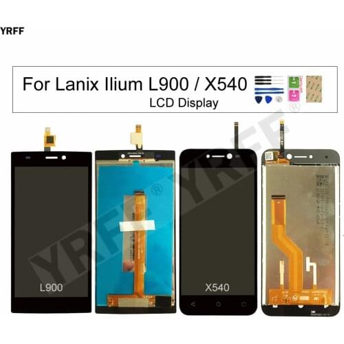 For Lanix X540 LCD Screens For Lanix Ilium L900 LCD Display Touch Screen Digitizer Assembly Panel Sensor Repair Sets Free Ship