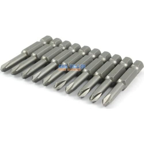 10 Pieces Magnetic Y Shape Screwdriver Bit S2 Steel 1/4" Hex Shank 50mm Long (Y4.5)