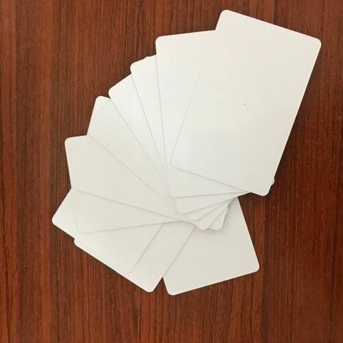 1000pcs UHF RFID smart white Card with Dual Frequency writable9662+T5577 LF+UHF 125KHz & 915MHz Compound ID card passive tag