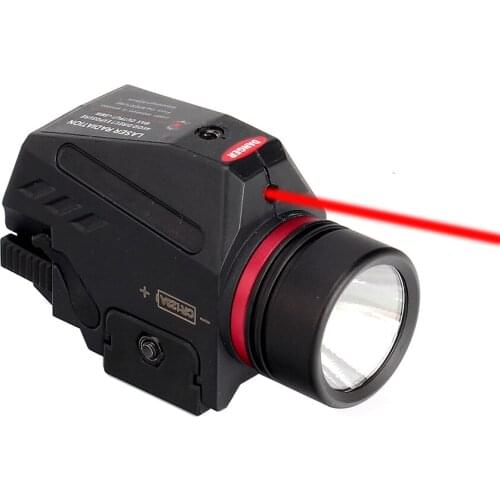 150 Lumens Hanging Flashlight Red Light/green Light Switch to Flashlight or Laser Mode Tactical Hunting Accessories