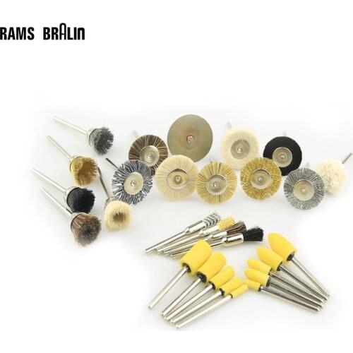 29 pieces Dremel Brush Grinding Head for Metal Plastic Finish